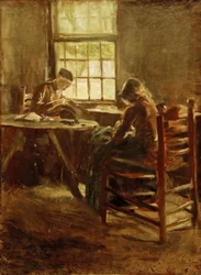 Holländisches Interieur – Nähstube